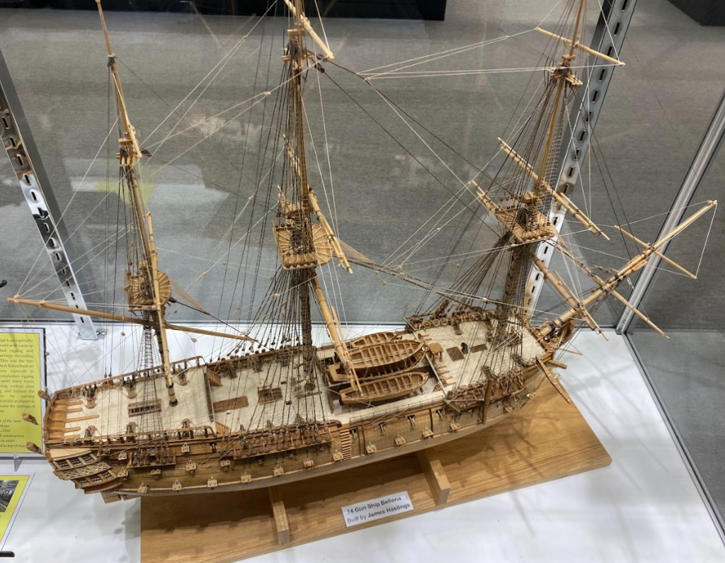 James Hastings' scratch-built scale model HMS Bellona.  