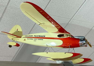 Dan also built this scale model floatplane version of the famous Pacemaker model airplane.