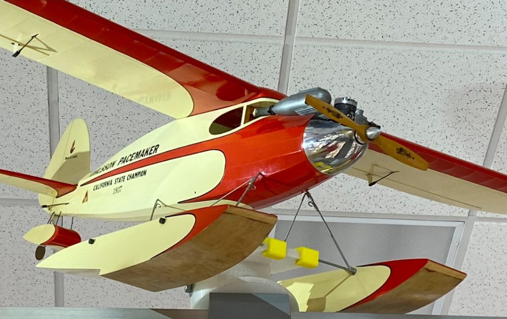 Dan also built this scale model floatplane version of the famous Pacemaker model airplane.