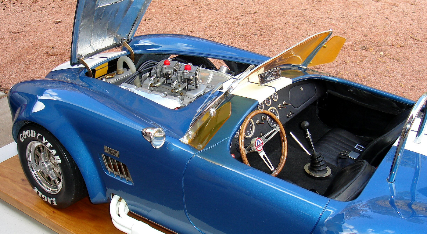 Roger Butzen built this 426 hemi powered Cobra and modified the miniature car to be operated by radio control.