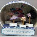 Ye Olde Hat Shop Window Diorama