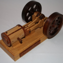 Wooden Horizontal Steam Engine